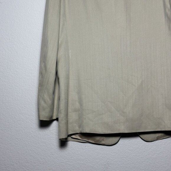 Joseph & Feiss Silk Blazer Sport Coat Men 42L Tan Classic Formal Business Prep - Picture 16 of 16